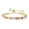 Adjustable Colorful Birthstone Tennis Bracelets for Women 4MM Crystal Bangle Female Hand Chain Jewelry Accessories - Image 10