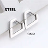 1 Pair Punk Stainless Steel Triangle Earrings Women Men Ear Piercing Geometric Stud Earrings Push-Back Clip Unisex Party Jewelry - Image 18
