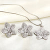 Imitaiton Pearl Heart Pendants Necklace Earring Sets For Women Stainless Steel Chain Necklace Bracelet Set Jewelry - Image 15