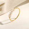 Gold Plated Stainless Steel Freshwater Pearls Rings For Women - Image 6