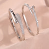 Yupsk Niche Design Micro-intact Zircon Water Drop Open Bracelet for Women Gold Plated Wedding Party Jewelry - Image 4