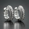 Hip Hop Round Hoop Earrings for Men Crystal Cubic Zirconia Versatile Male Jewelry Circle Earring Gift - Image 2