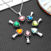 Stainless Steel Heart Urn Necklace with Birthstone Cremation Jewelry for Human Ashes, Keepsake Cremation Urn Jewelry - Image 2