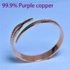 Vintage Cooper Feather Wing Cuff Bangle for Men Women Punk Style Wristlet Party Jewelry Gifts - Image 3