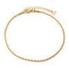 Stainless Steel Link Chain Anklet Gold Color Bracelet For Women Barefoot Beach Leg Chain Summer Jewelry Gift 23.5cm Long - Image 8