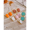 Joyful Candy Multicolor Enamel Square Hoop Earrings Golden Plated Stainless Steel Spring Summer Jewelry - Image 3