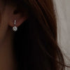 Silver Needle Simple Zircon Crystal Gold Silver Plated Earrings Jewelry Gift Butterfly Flower Girls Earrings - Image 2