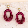 Oval Half String Half Beads Drop Earrings for Women Handmade Crystal Beads Earrings Big Long Earrings Jewelry - Image 8
