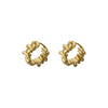 Irregular Wavy Pleated Hoop Earrings in Stainless Steel - Image 17