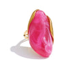 Stainless Steel Multi-Color Resin Adjustable Ring Pvd Style Y2K Attractive Finger Jewelry - Image 9