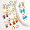 1Pair Dopamine Summer Sea Glass Fish Pendant Stainless Steel Cute Animal Bee Y2K Girl Hoop Earrings Jewelry - Image 2