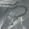Y2k Irregular Star Chain Necklaces Women's Transparent Beads Zircon Choker Necklace Silver Color Summer Jewelry B - Image 4