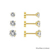 Stainless Steel Flat-Back Cartilage Stud Set with Multiple Designs - Image 5