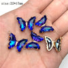 5pcs/lot Colorful Crystal Butterfly Pendant Glass Gradient Charms For Korean Women Necklace Choker Jewelry Accessories - Image 12