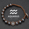 Hand Knitted 12 Zodiac Bracelets Hematite Stainless Steel Leo Libra Bracelet Couples Friendship Gifts Bracelets Jewelry - Image 13