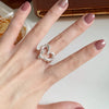 Silver Rings for Women Men Couple Minimalist Handmade Simple Heart Ring Party Jewelry Gift Prevent Allergy - Image 5