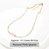 JD Handmade Boho Necklace Amethyst Faceted Bead Pendant Necklace For Women Classic Stainless Steel Couple Gifts - Image 14
