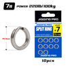 Jigging Pro Stainless Steel Split Rings Fishing Connectors Snap Rings 10/15Pcs Heavy Duty Saltwater Fishing Accessories - Image 12