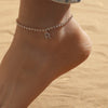 Creative Initial Letter Alphabet Pendant Rhinestone Shiny Beach Anklet Chain Foot Jewelry Ankle Bracelets for Women Boho - Image 2