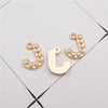 10-26PCS Alphabet Charms With Plastic Pearl Alloy Gold Color English Letter Pendant Necklace Bracelet Jewelry Accessory - Image 21