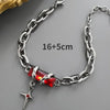 Men Bracelet Retro Black Zircon Star Chain Women Stainless Steel Punk Bracelets on Hand Unisex Jewelry Couple Accessories - Image 7
