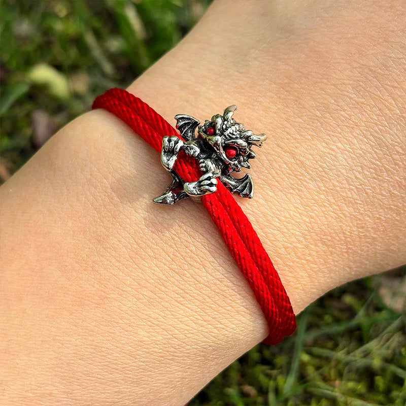 Dragon Zodiac Bracelet Handmade Birth Year Jewelry Red String Bracelet - Image 1