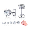 6Pair/Box Stud Earrings Cubic Zirconia 316L Stainless Steel Women Wedding Party Jewelry Accessories 3-8mm - Image 17