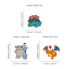 Kawaii Anime Brooch Charizard Venusaur Squirtle Lapel Pins Enamel Brooch Cute Badges for Backpacks Jewelry Fans Gifts - Image 6