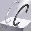 Retro Nordic Vikings Cuff Bangle Bracelets for Men, Stainless Steel Mobius Norse Mythology Runes Amulet Jewelry - Image 1