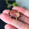 Silver Open Finger Ring Golden Enamel Donut Dazzling Geometric Punk For Women Jewelry Gift - Image 39