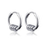 1 Pair Crosses Star Geometric Vintage Stainless Steel Round Small Hoop Earrings for Man Woman Teens Gift Jewelry Y2k Accessories - Image 13