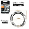 Bkk Fishing Split Rings High Strength Stainless Steel Double Loop Saltwater Freshwater - Image 12