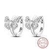 Silver Hoops Earrings Colorful Flower Butterfly Bee Drop Earring For Women Birthday Party Jewelry Gifts - Image 33