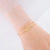 Angel Wing Charm Bracelet for Women Girl Gold Stainless Steel Color Double Layer Beads Chain Bracelets Jewelry - Image 2