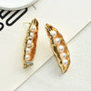 Metal Plated Pea Style Dangle Earrings for Women Jewelry Vintage Atificial Pearls Statement Earrings - Image 6