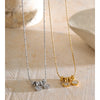 Stainless Steel Zircon Star Heart Drop Charm Necklace Pvd Plated Delicate Attractive Jewelry - Image 5