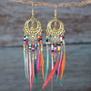 Ethnic Bohemian Moth Drop Moon Hollow Dangle Earrings For Women Party Accessories Dangle Jewelry - Image 24