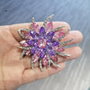 Sunflower Crystal Brooch Pin in Multiple Color Styles - Image 12