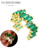 1PC Plated Gold Ear Cuff Earrings Ear Clip for Women Purple/Green/Turquoise No Pierced Earrings Jewel - Image 19