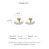 Light Imitation Pearl Stud Earrings Sweet Heart-shaped Ear Stud For Women Party Wedding Brid Jewelry Gift K - Image 22