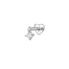 Silver Zircon Stud Earrings 1PC Eight pointed star Women Gold/Silver Heart Flat back piercing Jewelry Gift - Image 42
