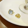 Korean Style Cute Blue Planet Star Clip on Earrings Women Mini Heart Moon Star Ear Clips Without Pierced Earrings for Kids Girls - Image 2