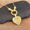 White/Colorful Color Romantic Heart Necklace for Women Sweet Zircon Pendant Female Elegant Minimalism Jewelry Gifts - Image 5