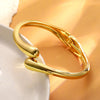 Adjustable Teardrop Cuff Bracelet in Gold-Tone or Silver-Tone - Image 12