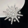 Alloy Rhinestone Snowflake Brooches Eight Pointed Star Corsage Women Clothing Accessories Suit Pin Christmas Jewelry Gift - Image 5