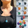 Metal Net Cage Crystal Necklace Stainless Steel Stone Holder Necklace Dice Crystal Pendant Necklace Jewelry for Women Men - Image 2