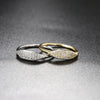 Dainty Stacking Ring with Clear Stone Accents in Gold-Tone - Image 2