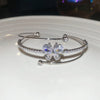 Zircon Bow Cuff Bracelet for Women Korea Charm Bracelet Personality Wedding Dainty Accessories - Image 26
