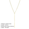 Pendant Choker Necklace for Women Minimalist Bamboo Chain Necklace Women Stainless Steel Necklace Jewelry - Image 7
