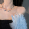 Korean Crystal Opal Moonstone Necklaces for Women Layered Zircon Star Choker Collar Y2K Aesthetic Egirl Necklace Jewelry - Image 8